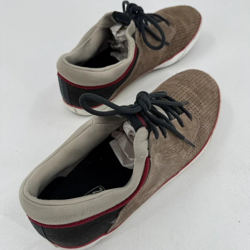 Keen MENS Brown Suede Lace Up Casual Shoes Sneakers SIZE 9